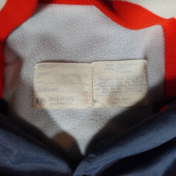 Vintage Stranahan Dragons Baseball Varsity Jacket Mens L Slim Fit Made In USA - Picture 7 of 12